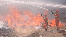 Joint drill on firefighting held in central Yunnan