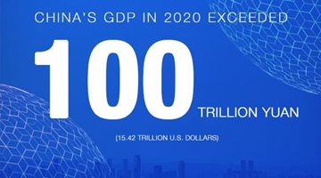 China's GDP tops 100 trln yuan in 2020