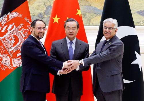 China, Afghanistan, Pakistan reach consensus on promoting peace, anti-terrorism