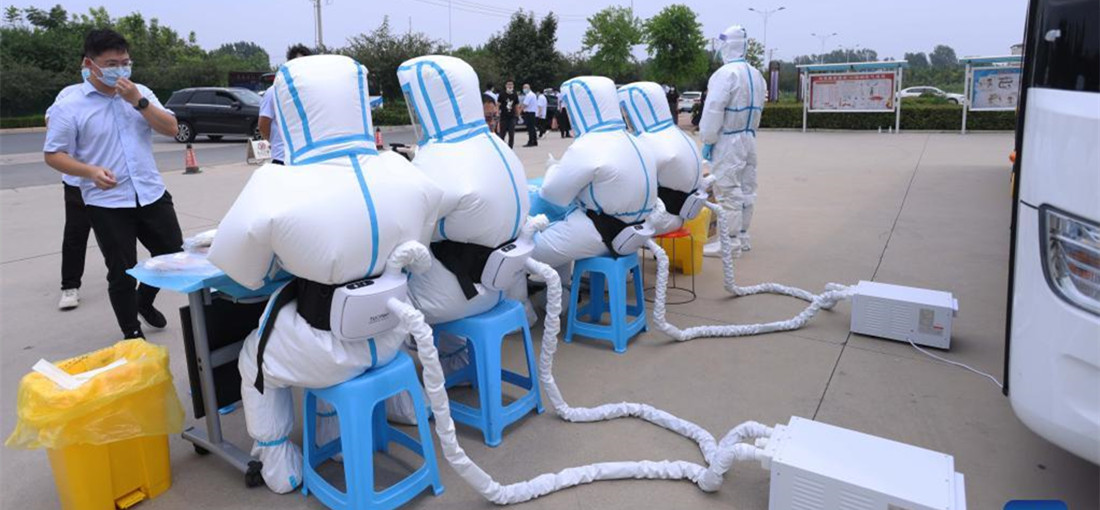 Chinese firm develops new medical protective suit