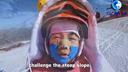 4-year-old skiing prodigy flaunts incredible skills
