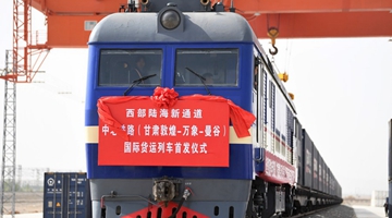 China's Gansu launches first int'l freight train via China-Laos Railway