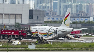 Over 40 slightly injured after plane veers off runway 