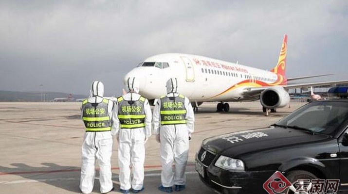 Yunnan airport police at forefront against epidemic  