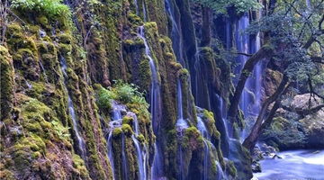 Pristine waterfalls seen in Niru village, NW Yunnan