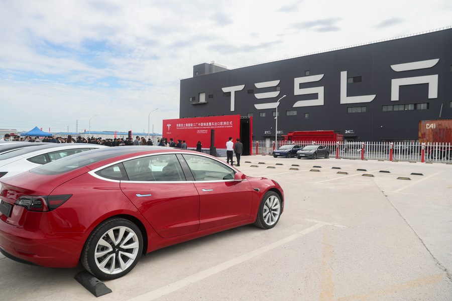 Tesla exports made-in-China Model 3 as global carmakers ride on China's opening-up
