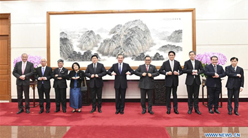 Chinese FM meets ASEAN diplomatic envoys 