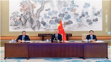 Chinese vice-premier speaks with IMF chief via video link 