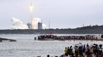 Xi sends congratulations on successful space station core module launch