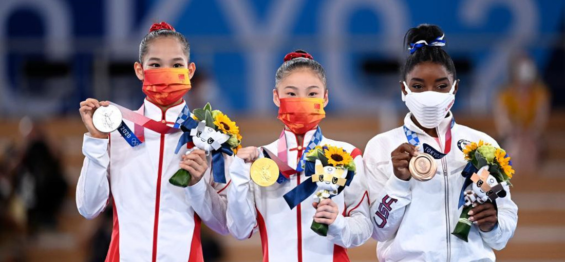 Chinese gymnasts finish 1-2 in women's balance beam at Tokyo Olympics