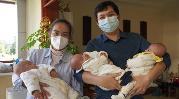 Concerted efforts ensure triplets' safety